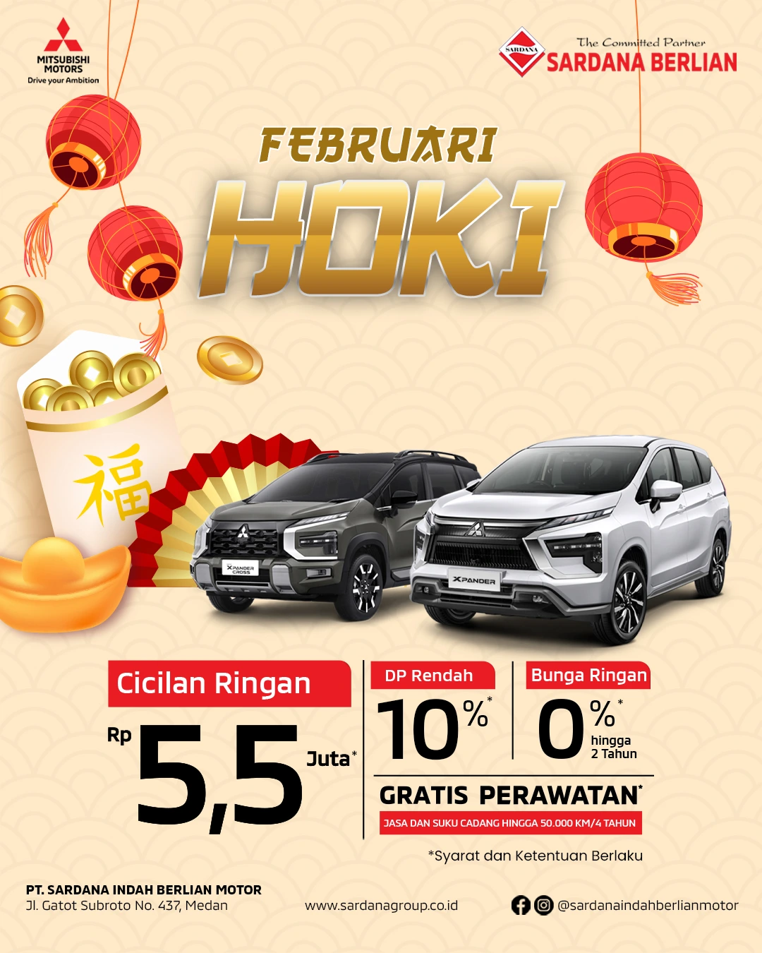 Promo New Xpander & New Xpander Cross Terbaru Medan